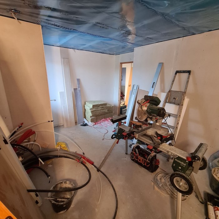 Tilbygning af garage Bryggers og to badeværelser