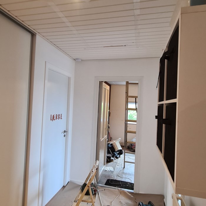 Tilbygning af garage Bryggers og to badeværelser