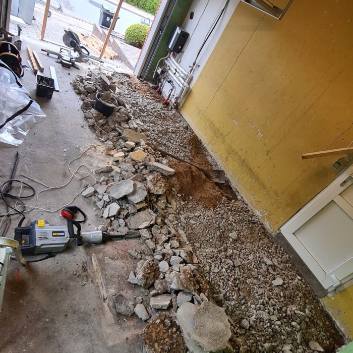 Tilbygning af garage Bryggers og to badeværelser