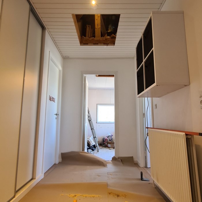 Tilbygning af garage Bryggers og to badeværelser