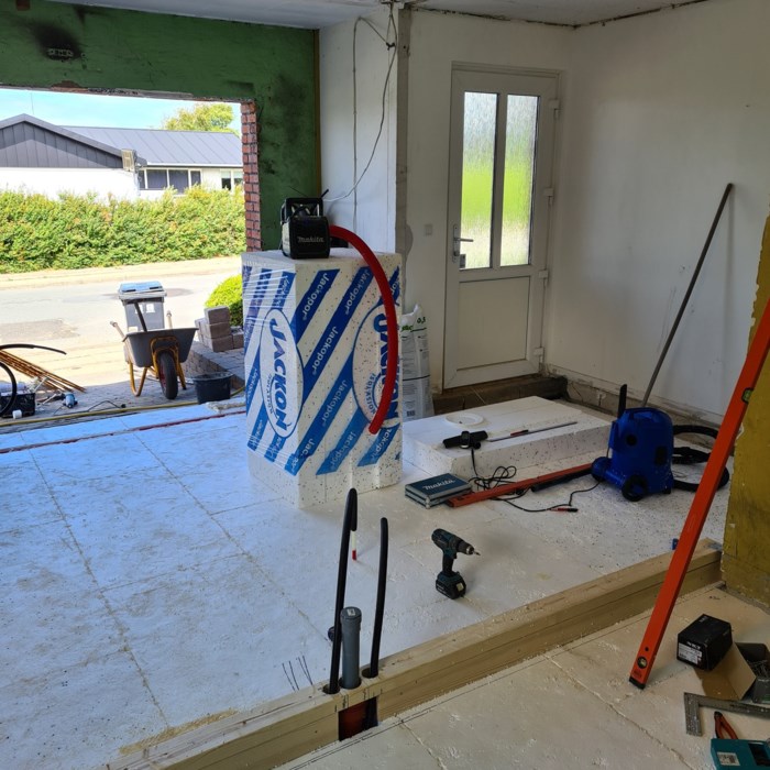Tilbygning af garage Bryggers og to badeværelser