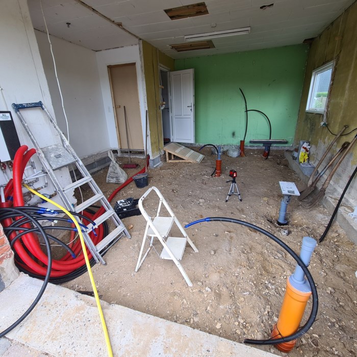 Tilbygning af garage Bryggers og to badeværelser