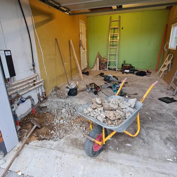 Tilbygning af garage Bryggers og to badeværelser