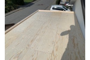 14m2 cykelskur på gavl af hus