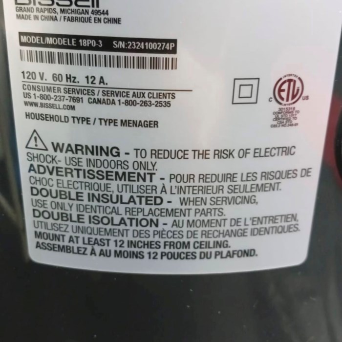 Støvsuger på 60Hz