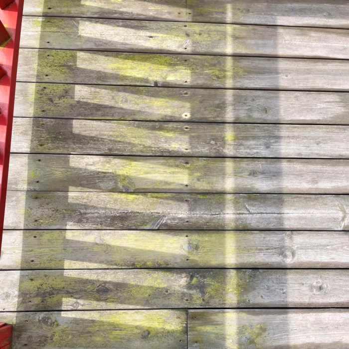 Opfriskning af terrasse.