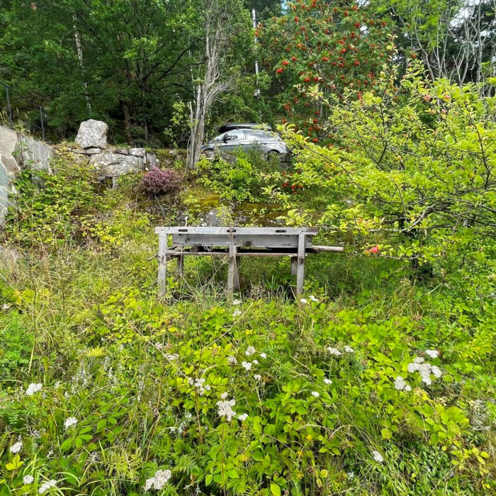 Rydde til en udeplads