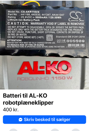 Robotplæneklipper - erfaringer og reparation