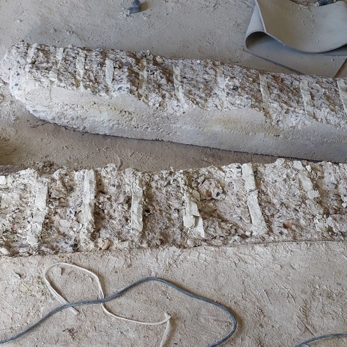 Gør det selv, sprængnning af betonsokkel